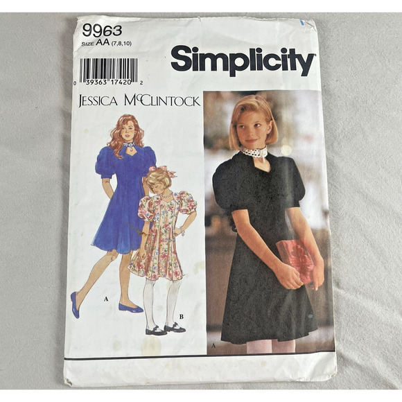 Designer Vtg Sew Patterns x3 Vogue Allice Olivia Jessica McClintock Donna Ricco - Picture 8 of 11